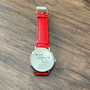 Stainless steel back watches in Genuine leather